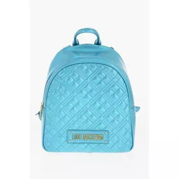 Синий полиэтиленовый рюкзак Moschino, Blue
