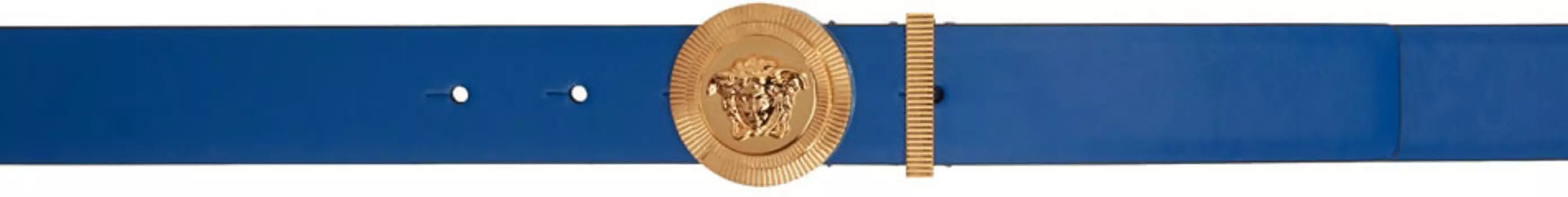Синий пояс с Медузой Versace