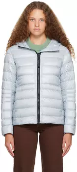 Синий пуховик Canada Goose из кипариса