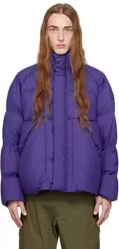 Синий пуховик Moncler Adhil