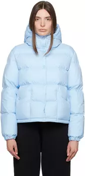 Синий пуховик Moncler Ebre