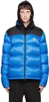 Синий пуховик Peuplier Moncler