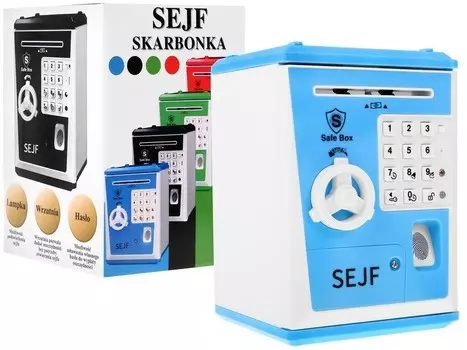 Синий сейф-копилка RAMIZ