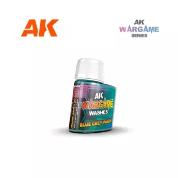 Синий Серый Мытье, Paint - Wargame Washes (AK-Interactive)