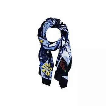 Синий шарф из полиэстера Desigual