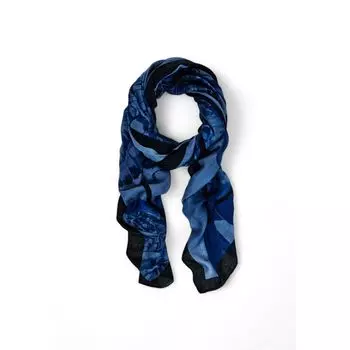 Синий шарф из полиэстера Desigual