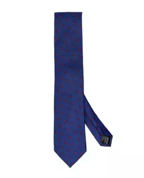 Синий шелковый галстук Victorio & Lucchino
