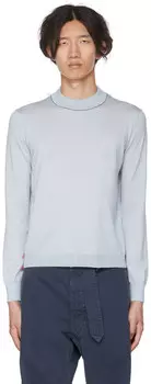 Синий шерстяной свитер Maison Margiela