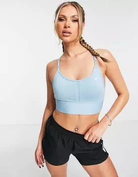Синий спортивный бюстгальтер с легкой поддержкой Nike Training Indy Dri-FIT