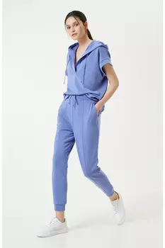 Синий спортивный костюм с резиновыми штанинами Network, синий