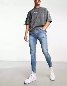 Синий спрей для джинсов с потертостями ASOS DESIGN
