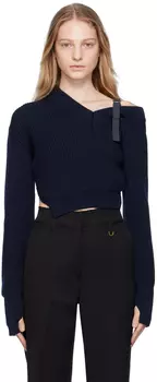 Синий свитер La Maille Seville Jacquemus