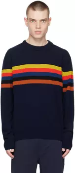 Синий свитер в полоску Paul Smith
