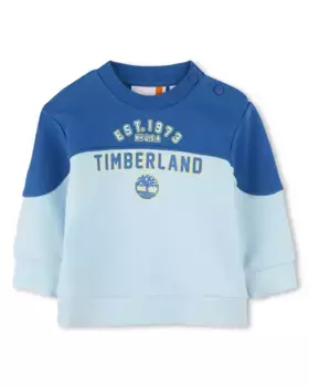 Синий свитшот для мальчиков с длинными рукавами Timberland
