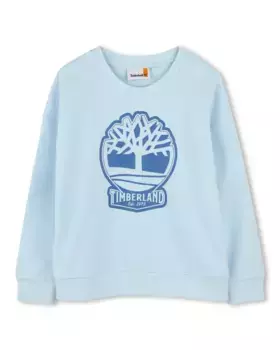 Синий свитшот для мальчиков с длинными рукавами Timberland