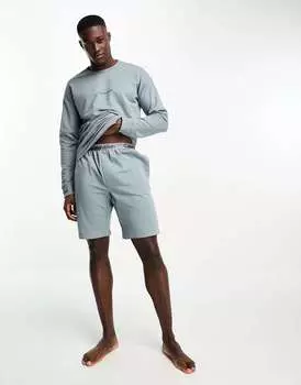 Синий свитшот для сна Calvin Klein