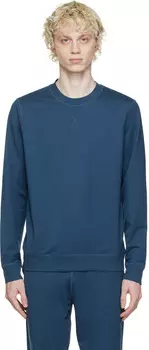 Синий свитшот Dri-Release Sunspel