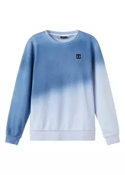 Синий свитшот из батика с круглым вырезом и длинными рукавами для мальчиков NLMOTTO LS SWEAT Lmtd, синий