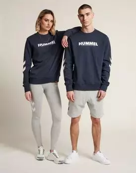 Синий свитшот унисекс Hummel Legacy