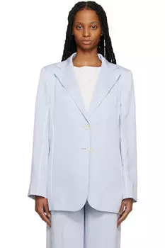 Синий свободный блейзер Elleme