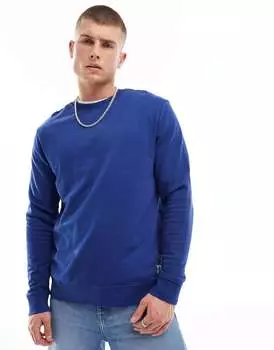 Синий свободный свитшот с круглым вырезом Only & Sons