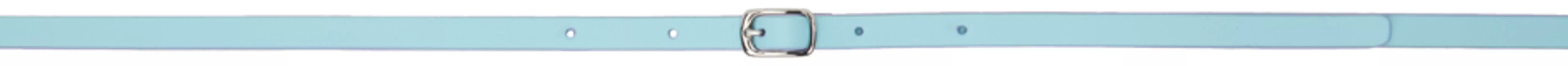 Синий тонкий ремень Maison Margiela