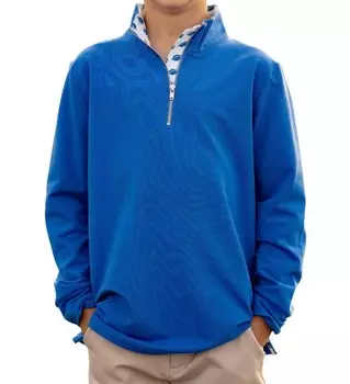 Синий топ на молнии Game Day Quarter The Yellow Lamb, синий