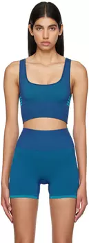 Синий удлиненный спортивный бюстгальтер Outdoor Voices