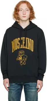 Синий университетский худи Moschino