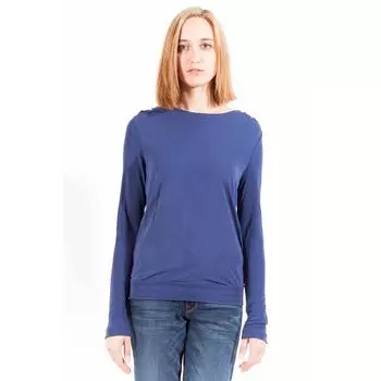 Синий вискозный женский топ Gant