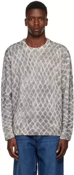 Синий вязаный свитер Nahmias