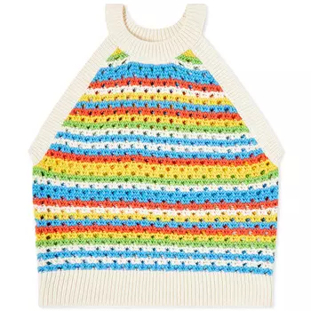 Синий вязаный топ с бретелькой Kitri Maddison