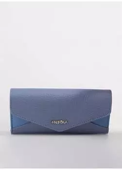 Синий женский кожаный кошелек размером 20х10х3 смfrkbyn 511 Fabrika, синий