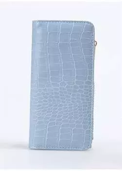 Синий женский веганский кошелек размером 10x19x2 см Frk 505 Fabrika, синий