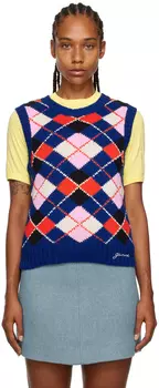 Синий жилет Argyle Sodalite GANNI