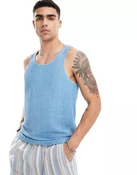 Синий жилет ASOS DESIGN
