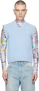 Синий жилет на молнии Coperni