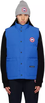 Синий жилет с круглым вырезом для фристайла Canada Goose