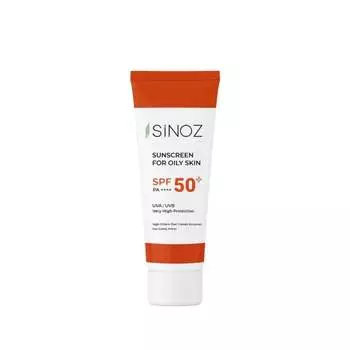 Sinoz, Солнцезащитный крем для жирной кожи SPF 50+ UVA/UVB PA++++, 50 мл
