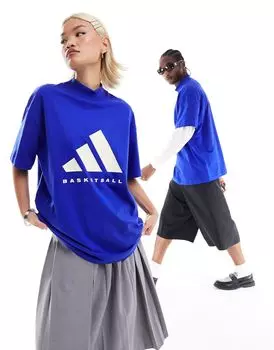 Синяя баскетбольная футболка adidas adidas