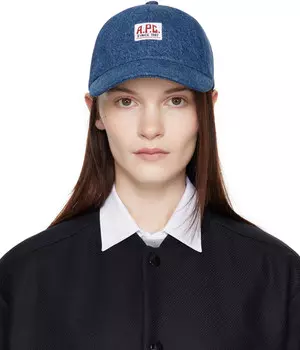 Синяя бейсболка Чарли Карпентера A.P.C., Stonewashed indigo