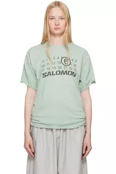 Синяя бесшовная спортивная футболка Salomon Edition MM6 Maison Margiela