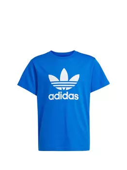 Синяя детская футболка Adidas