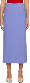 Синяя длинная юбка H Birrot