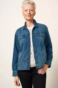 Синяя джинсовая куртка Dayton White Stuff, синий