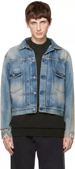 Синяя джинсовая куртка Decortique Maison Margiela