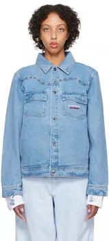 Синяя джинсовая куртка Dime с заклепками