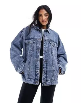 Синяя джинсовая куртка оверсайз в стиле 90-х ASOS DESIGN