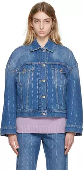 Синяя джинсовая куртка свободного кроя Stella McCartney