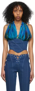 Синяя джинсовая майка DIDU